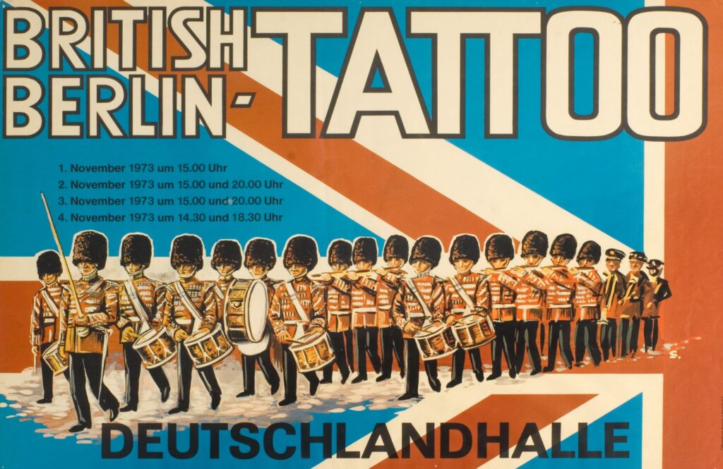 Gerahmtes Veranstaltungsplakat des British Berlin Tattoo
